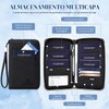 Porta Pasaporte Familiar con Bloqueo RFID (Negro)