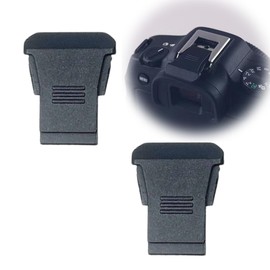 LJFEA 2 Pack Hot Shoe Cover for Canon EOS R3 R5C R6II R7 R8 R10 R50 with Hot Shoe, Keeps Built-in Flash Dust and Dirt Free, Replaces Canon ER-SC2 (Black)