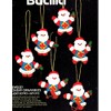 Bucilla Jeweled Super Santa - Set of 6 - Felt