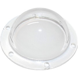 SUPREMETECH Acrylic Dome/Plastic Hemisphere - Clear - 1.5" Diameter, 1/4" Flange with Pre-Drilled Holes