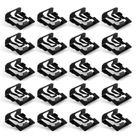 20 PCS Windshield Molding Clip, OEM #C5ZZ-6543413-B C6AB-6242413-A C8AZ-63642413-A D1AB-65422413-AB D1AZ-65422413-B 0269550, for Ford F100 F150 F250 F350 Truck Lincoln & Mercury Mustang (Black)