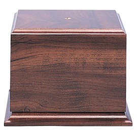 On Top Awards - 5.25" Tall x 7" Cherry Finish Particle Wood Base for Cups Trophies Awards Figurines Riser Pepetual Trophy for Extra Plates (7x7x5.25 - Pack of 4)