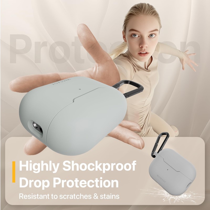 MAGEASY Designed for AirPods Pro 2 Case - Shockproof Protective