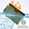 Nezyo Fireproof Safe Money Document Bag with Lock 2 Pcs