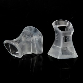 Footful 5 Pair of High Heel Shoes Heel Protectors Heel Stoppers for Grass Mud 8-11mm---Clear