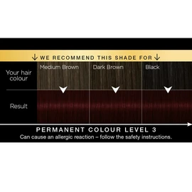 Schwarzkopf Oleo Intense, Permanent Red Hair Dye, Ammonia Free, Up to 100 Percent Grey Coverage, Deep Bordeaux 3 -22