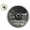 Oregon Trail Half Dollar Screw Back Conchos - 1 1/8"-