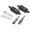 Dpofirs Wireless Microphone System XLR Microphone Adapter, Wireless Microphone Transmitter
