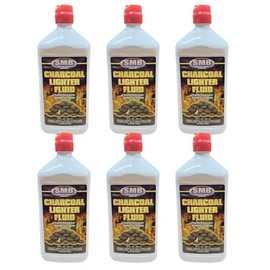 6 Quarts (192oz) Lighter Fuel Bottle, Clean Burning & Fast Lighting Lighter Fluid, Charcoal Lighter Fluid, Perfect Fire Starter for Outdoor BBQ, Camping, Charcoal & Wood Fires & Bonfires