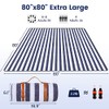Manta de picnic extragrande de 203 x 203 cm, impermeable,