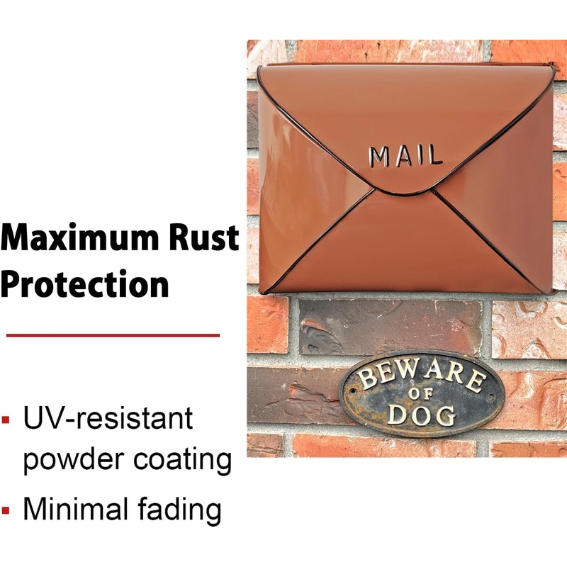 NACH Wall Mount Mailboxes for Outside, 10.25 x 12.5 x