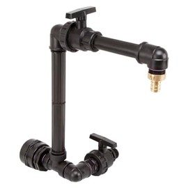 IBC Adaptor BSP 2 Inch - 1 Inch Ball Valve Gooseneck + Drain Valve