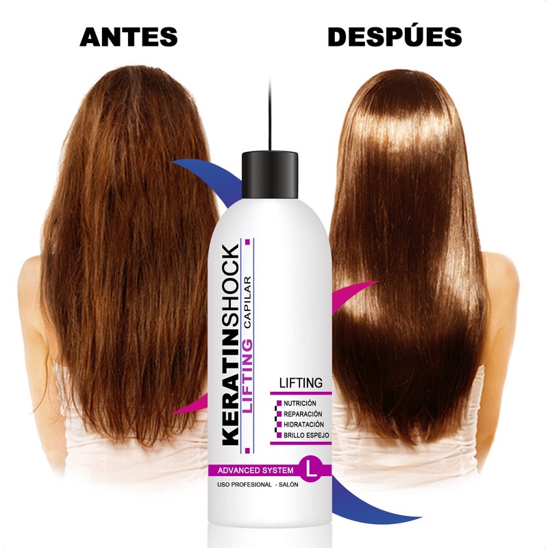 Tratamiento de Keratina Brasileña para realinear o relajar el Cabello,