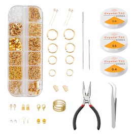 YDAKGUEY 806 PCS Jump Ring Kit, Jewellery Repair Kit with Open Jump Ring, Lobster Clasps, Needle Nose Plier and Tweezer, Jewelry Findings Tools for DIY Earring, Bracelet, Keychain