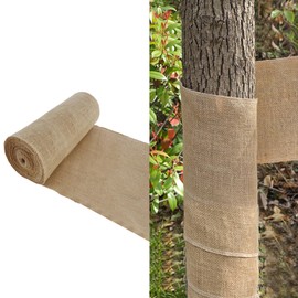 Agfabric Burlap Tree Wrap, 31''x15ft Natural Burlap Fabric Roll for Winter Tree Trunk and Outdoor Plants, Tree Trunk Guards Protect Bark,100% Jute Plants Bandage for Keeping Warm and Moisturizing
