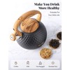 Tea Kettle, 3 Liter BELANKO Teapot Whistling Kettle with Wood