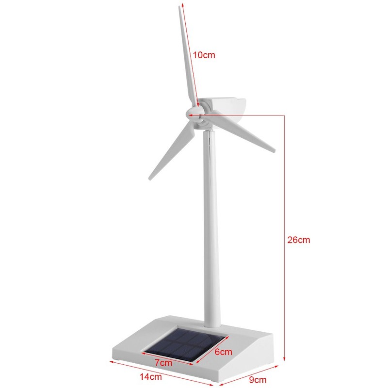 Solar Wind Mini Solarbetriebene Windmühle Spielzeug Kinder Kinder Wissenschaft Lehre