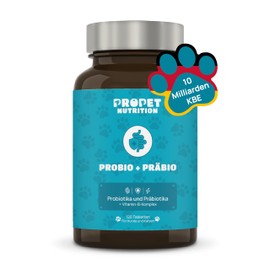 Probiotics Dog and Cat + Prebiotics + Vitamins B Complex. Immune System Strengths. 11 Bacterial Strains. 10 Billion CFU Strengthening Immune System & Building Intestinal Flora CE Propet Nutrition