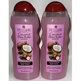 EVE St. CLAIRE 2 EVE St . CLAIRE. Body Wash, Coconut Shea Butter  Scented 20 OZ