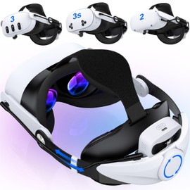 Kawaye Head Strap Compatible with Meta Quest 2/Quest 3S/Quest 3, 7500mAh Battery Pack Extend 3-4H Playtime, Adjustable VR Headset Strap Accessories Enhanced Support&Reduce Pressure