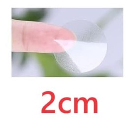 Sealing Sealing Seals, Transparent, 192 Sheets, 0.8 inches (2 cm), 0.8 inches (20 mm), Round Shape, 288 Sheets, 96 Sheets x 3 Sheets