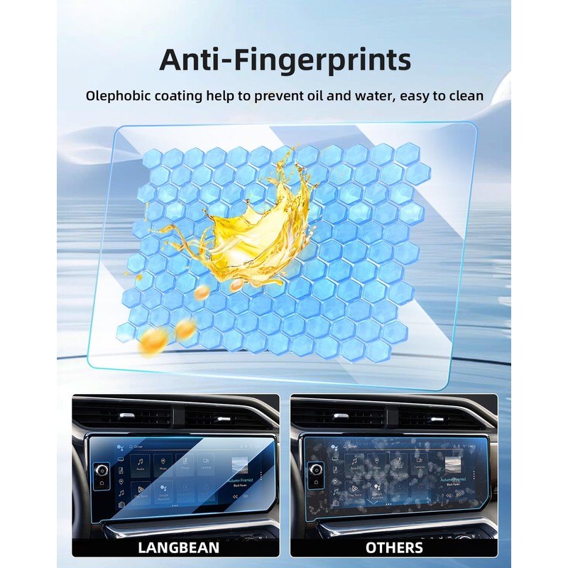 LANGBEAN 3PCS Screen Protector for 2022-2025 GMC Sierra 1500 13.4