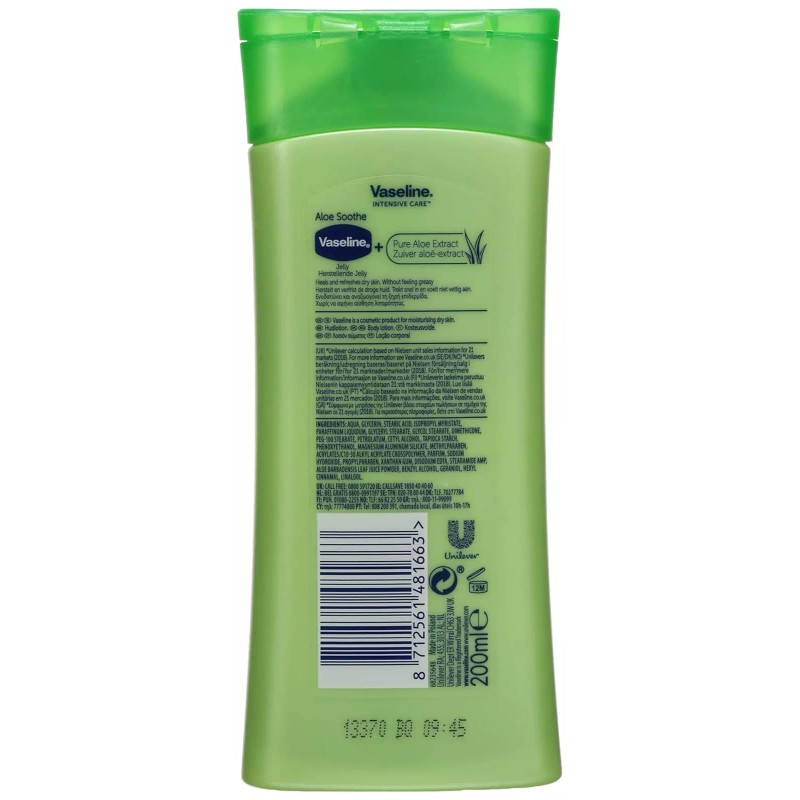 HealthMarket Vaseline Essential Moisture Aloe Fresh 200 Ml