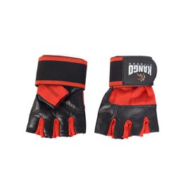 FITNESS WEIGHT LIFTING PADDED GLOVES TRAINING BODY BUILDING GYM LONG WRIST STRAP LARGE