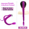36 Inch Purple Hair Extensions Pre-Braids Braiding Hair for Cosplay