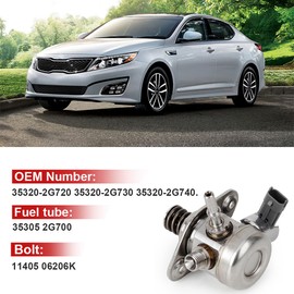 High Pressure Fuel Pump Fit For 2009-2014 Kia Optima Sorento Sportage 13-15 Hyundai Santa Mechanical Fuel Pump Replacement# 35320-2G720 35320-2G730 35320-2G740