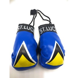Red Hat Ent Hanging Car Mirror Mini Boxing Gloves (Saint Lucia)