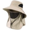 FUPUTWO Safari Hat, Men's Hat, UV Protection, Sun Protection, Lightweight,