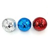 Red Blue Silver Mosiac Disco ball set, 3 balls, patriotic