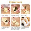 Sushi Mould, Triangle Onigiri Maker Mould with Rice Spoon, Three