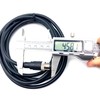 FOWIUNYE 16.4ft M12 12 Pin Male Connector Cable, A Code