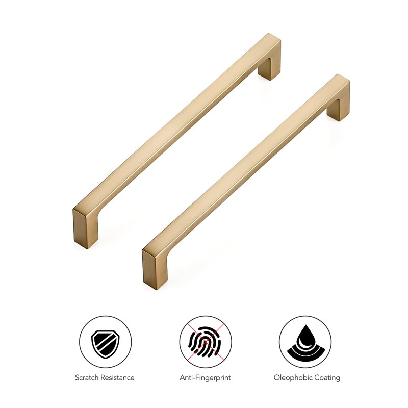 Ravinte 20 Pack Solid 6-1/4 Inch Kitchen Square Cabinet Handles