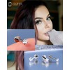 OUFER 3PCS Titanium Flat Back Tragus Earrings Labret Piercings Pack