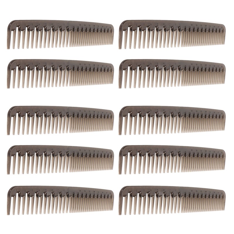 10pcs Double Tooth Comb Detangling Prevent Static Lightweight Wide Fine