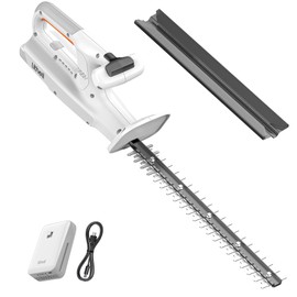 Litheli 20V 16'' Cordless Electric Hedge Trimmer, with 2.5Ah Portable Battery, for Bush & Shrub Cutting, Trimming, Pruning