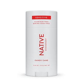 Native Sensitive Deodorant | Natural Deodorant for Women and Men, Aluminum Free, Baking Soda Free, Phthalate Free, Talc Free, Coconut Oil and Shea Butter | Candy Cane (Sensitive)
