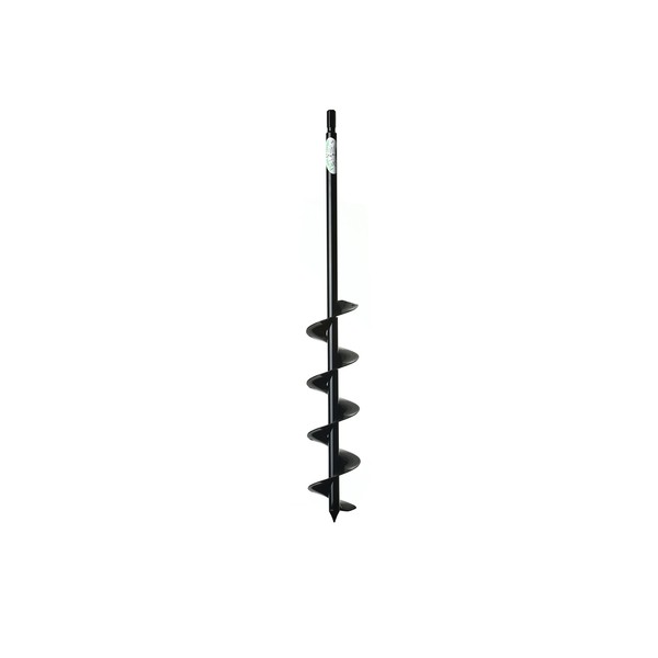 Power Planter Extended Length Garden Auger Drill Bit (3" x 24") with 1/2" Non-Slip Hex Drive & Heavy Duty Tip for Planting Bulbs, Potted Plants - Works for Hard Dirt, Clay, Rocky Soil & Sand
