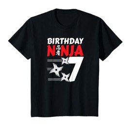 Kids Birthday Ninja - Ninja Birthday Party - Birthday Ninja 7 T-Shirt