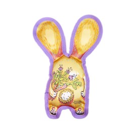 FUZZU Durable Dog Toy with Squeaker - Floppy Tough Chew Toy, All Ears - Hopper, Small 7 inch