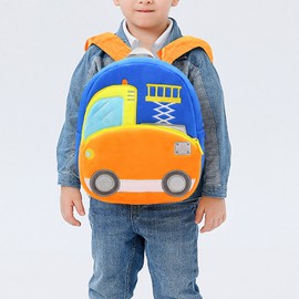 QUINTRA Cute Backpack Digger Backpack Plush Backpack for 2 to 4 Year Old Boys and Girls Nursery Backpacks Girls 3, K, One Size