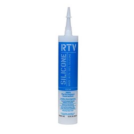 White Lightning WL099110C All Purpose RTV Silicone Sealant, Clear, 10 fl. oz.