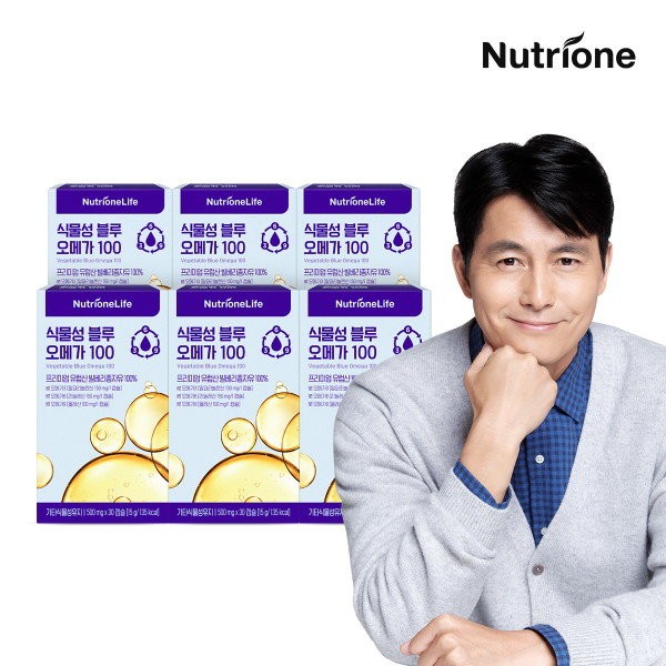 Nutrione Life [Nutrione] Vegetable Blue Omega 100 6 boxes (6 months supply) / 뉴트리원라이프 [뉴트리원] 식물성 블루 오메가 100 6박스(6개월분)