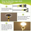 Dreyoo 3 Pieces Set Light Bulb Changer, Standard Incandescent, Floodlight