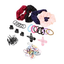PACKOVE Baby Hair Clips Set for Girls 10-Piece Decorative Hair Scrunchies and Ponytail Holders for Infants and Toddlers Cute Multi-Color