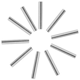 Qjaiune 10pcs Shelf Dowel Pins 5x35mm Stainless Steel Pegs, Bunk Bed Support Pins Rod Fasten Elements, Cabinet Dowel Pin Hardware Smooth Metal Dowel Pegs for Shelves Crib Bunk Bed (Silver)
