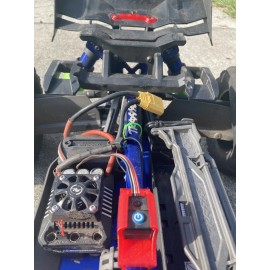 For Traxxas Red Traxxas Sledge Wing Spacer and Hobbywing Switch Mount. (Set of 2)